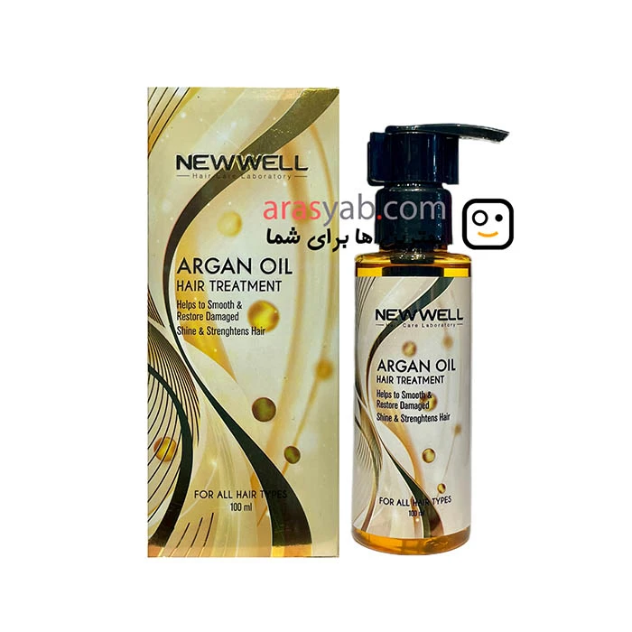 روغن آرگان نیوول HAIR TRATMENT مناسب انواع مو حجم 100 میل