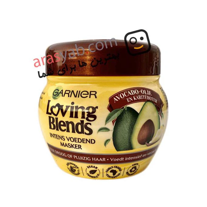 ماسک مو آووکادو گارنیر garnier مدل loving blends حجم 300 میل