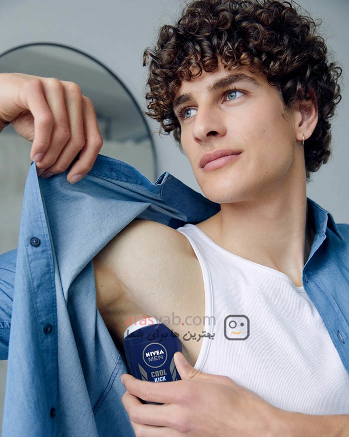 مام صابونی کول کیک cool kick نیوا nivea با ماندگاری 48 ساعته حجم 40 میل