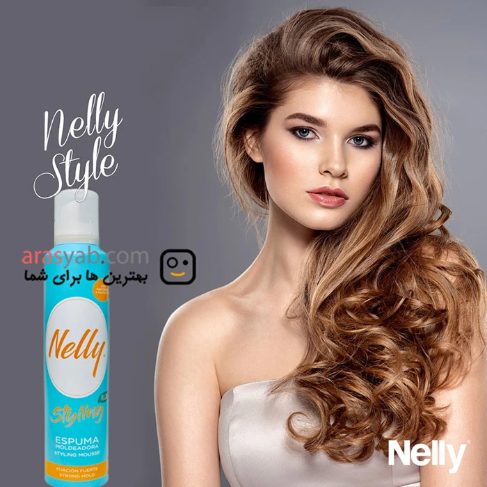 موس موی نلی Nelly مدل Strong hold تثبیت کننده حالت مو حجم 300 میل