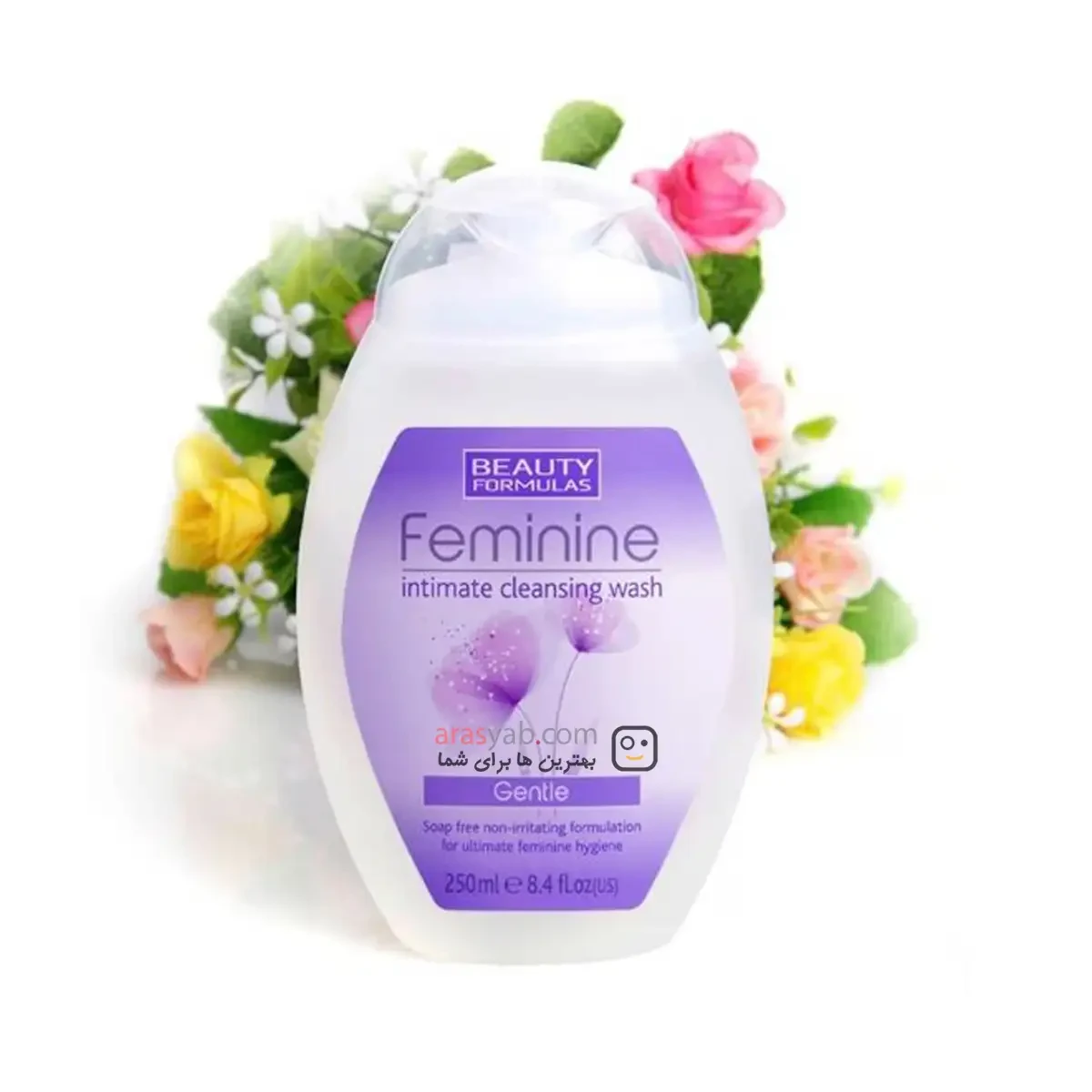 ژل بهداشتی ملایم بانوان فمینین Feminine انگلستان با فرمول بیوتی Beauty Formulas حجم 250 میلی