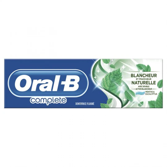 خمیر دندان Oral-B Complete مدل blancheur naturelle حجم 75 میلی
