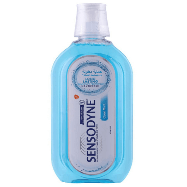 دهانشویه سنسوداین SENSODYNE COOL MINT حاوی عصاره نعناع حجم 500 میلی