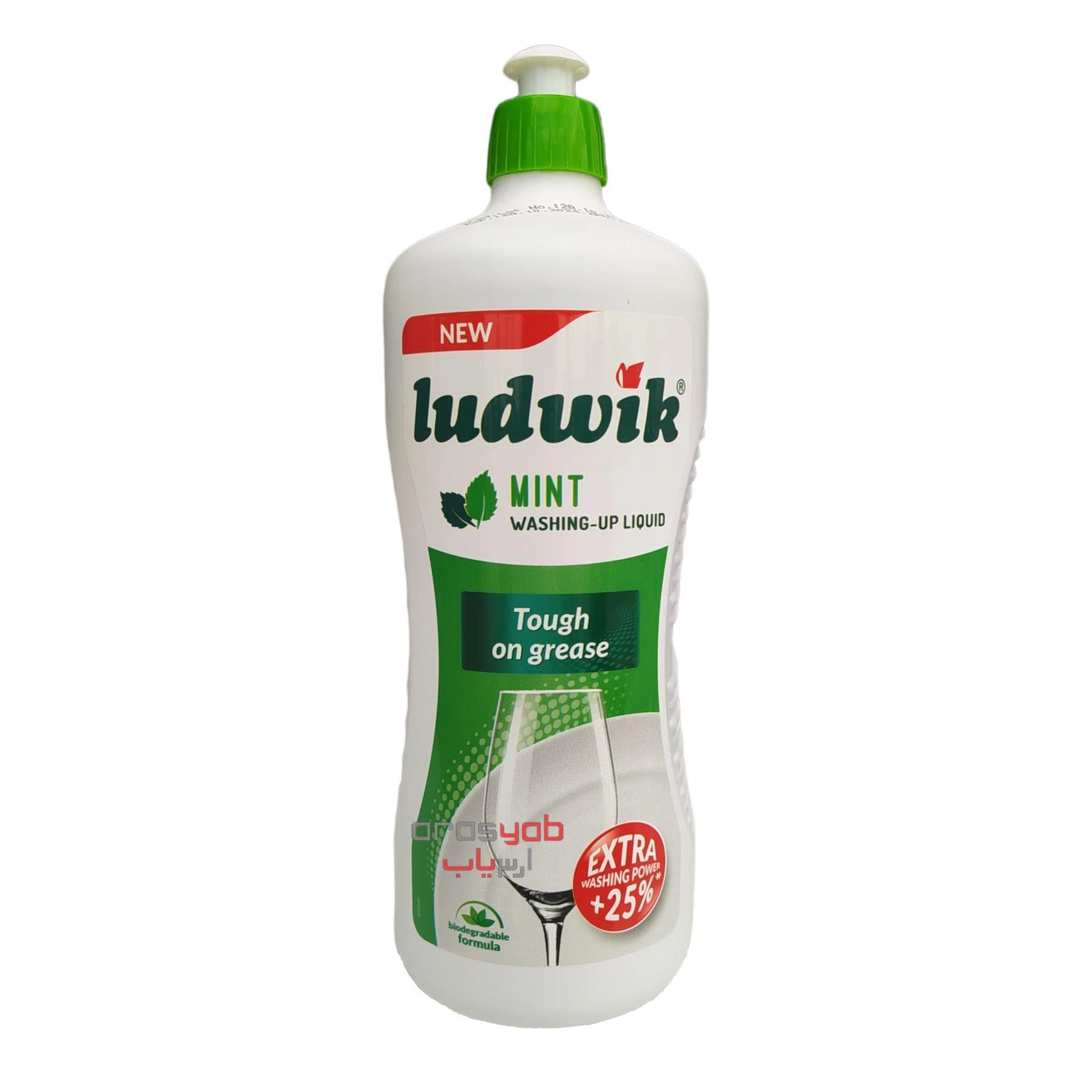 مایع ظرفشویی لودویک Ludwik با رایحه خنک نعناع حجم 900 گرم
