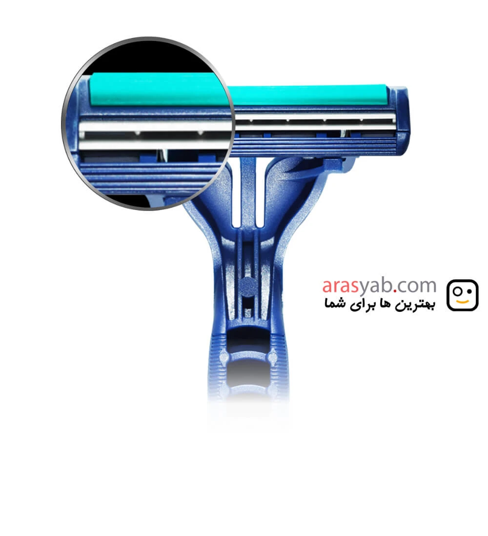 خودتراش دو لبه ژیلت مدل Blue 2 plus بسته 14 عددی