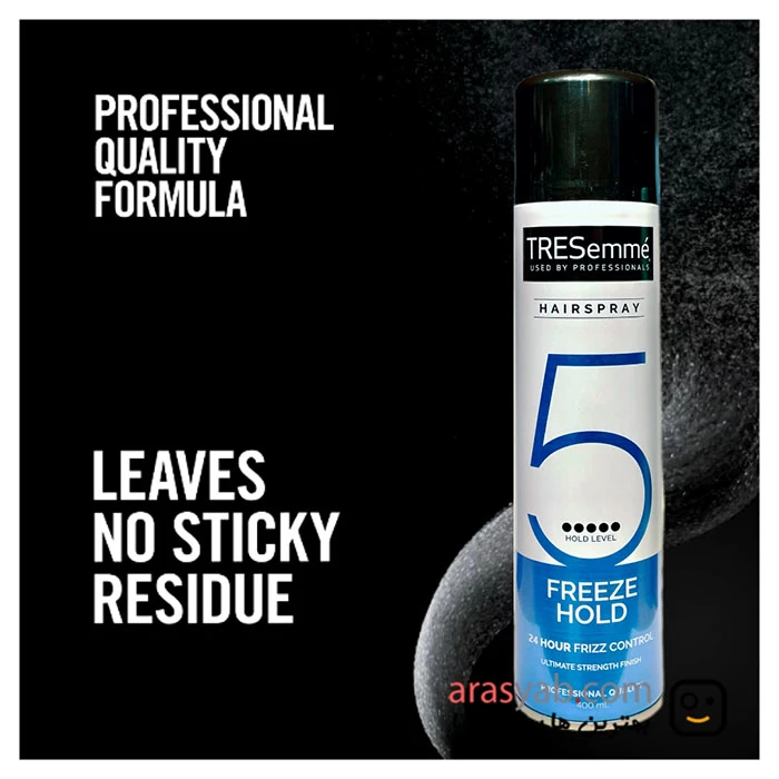 اسپری حالت دهنده مو ترزمه Tresemme مدل freeze hold با درجه سختی 5 حجم 400 میل