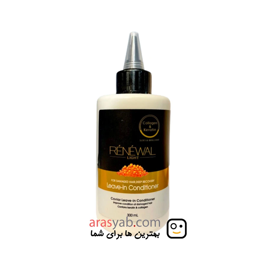 کرم مو خاویار رنوال Renowal حاوی کلاژن و کراتین حجم 300 میل