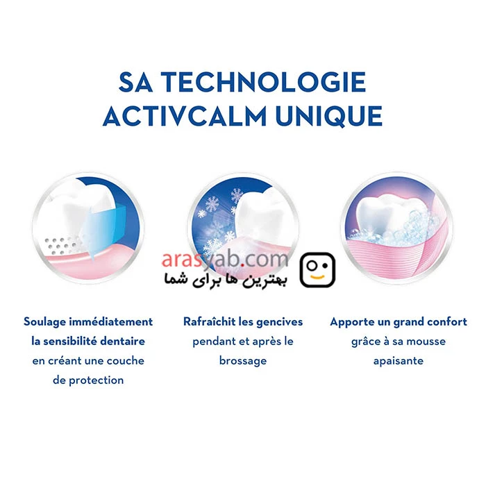 خمیر دندان ضد حساسیت اورال بی CALM آلمانی تسکین دهنده درد دندان و لثه حجم 75 میل