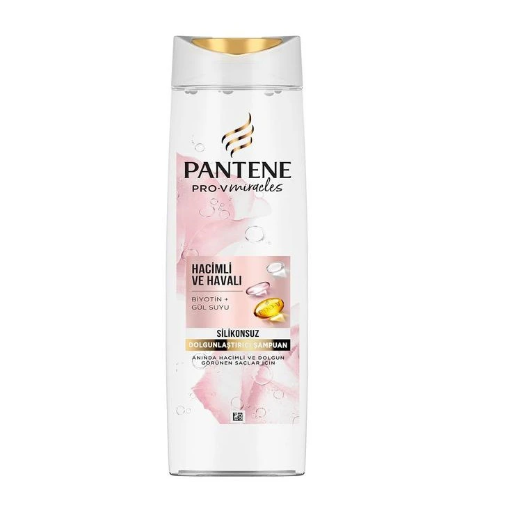 شامپو حجم دهنده پنتن Pantene حاوی بیوتین و عصاره گل حجم 400 میلی