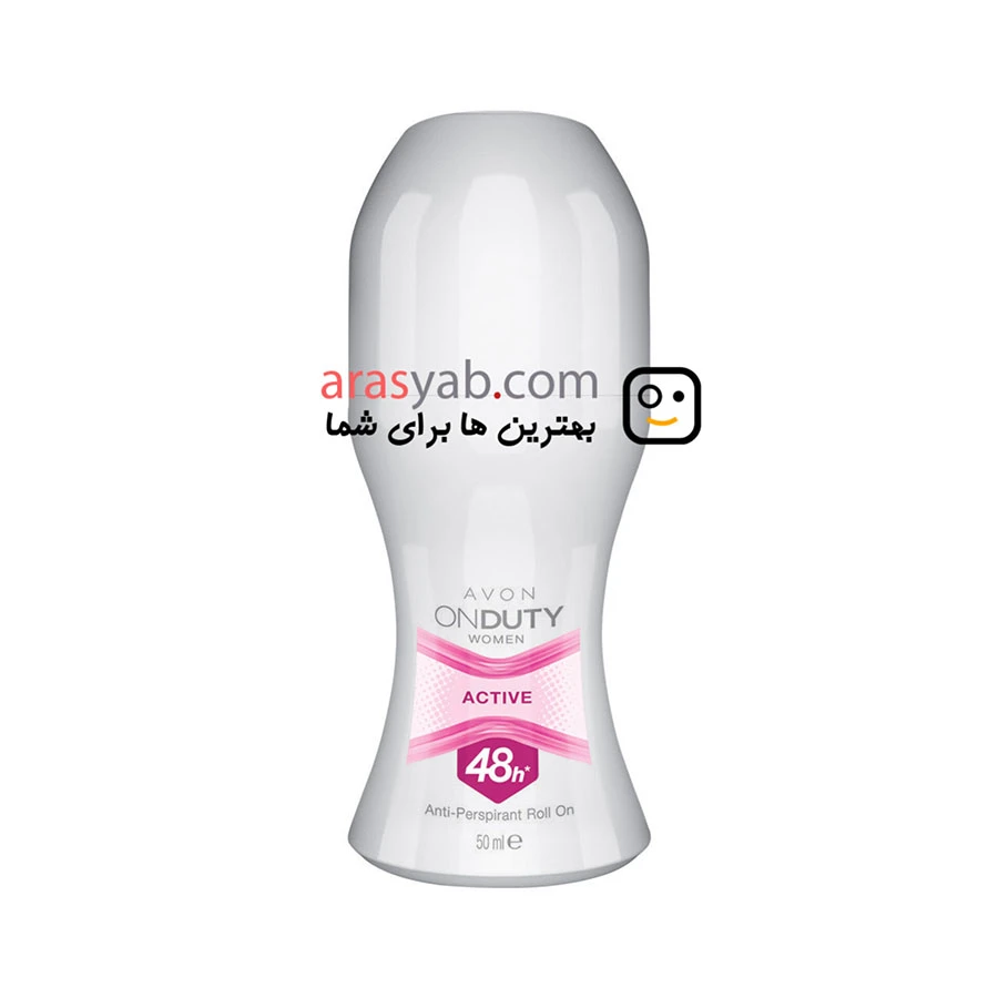 دئودورانت رولی آون AVON زنانه مدل active با محافظت 48 ساعته حجم 50 میل