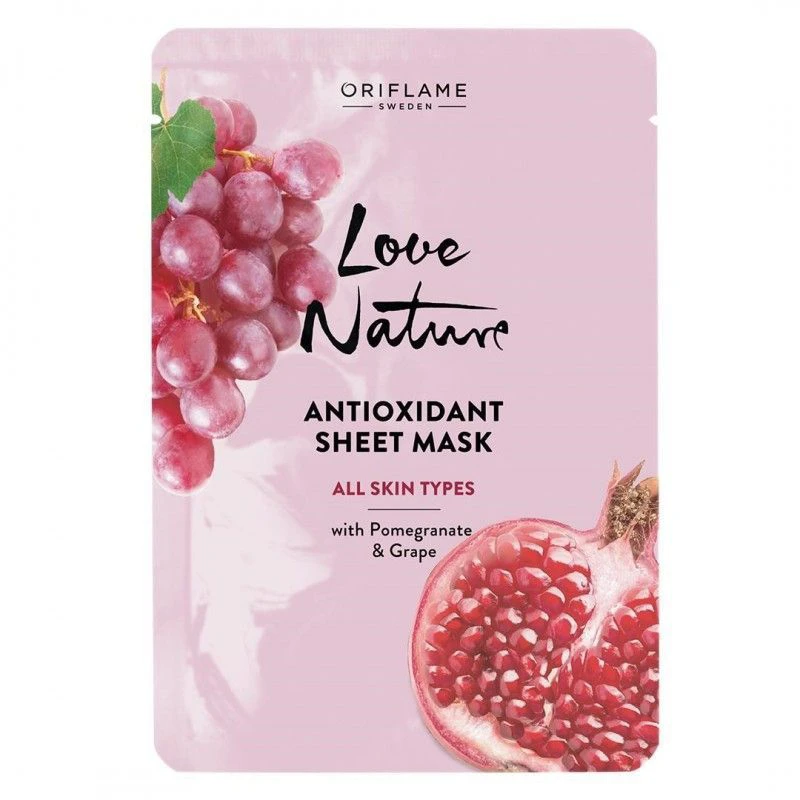 ماسک ورقه ای انار و انگور لاونیچر Love Nature اوریفلیم