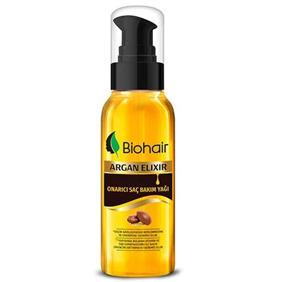 روغن آرگان مراقبت و ترمیم کننده موی BİOHAİR مدل Argan Elixir حجم 100 میلی