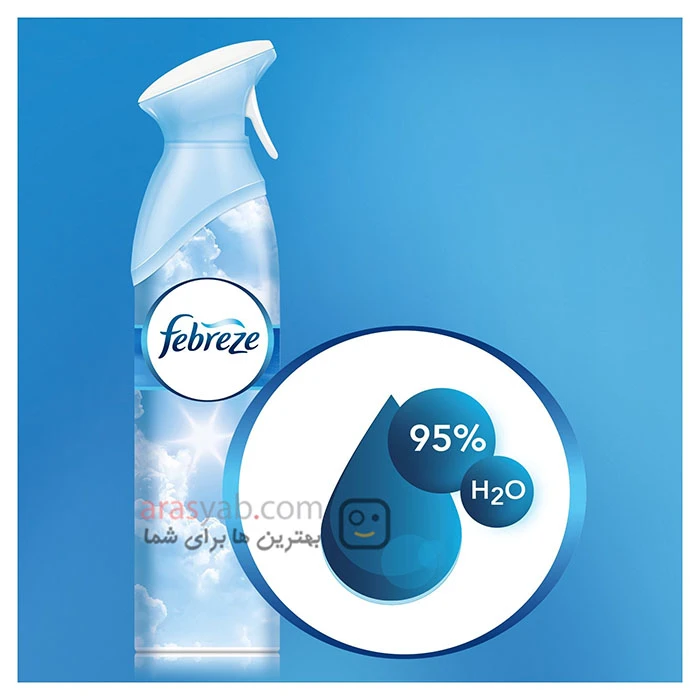 اسپری خوشبوکننده محیط فبرز Febreze با رایحه اکالیپتوس و درخت کاج حجم 300 میل
