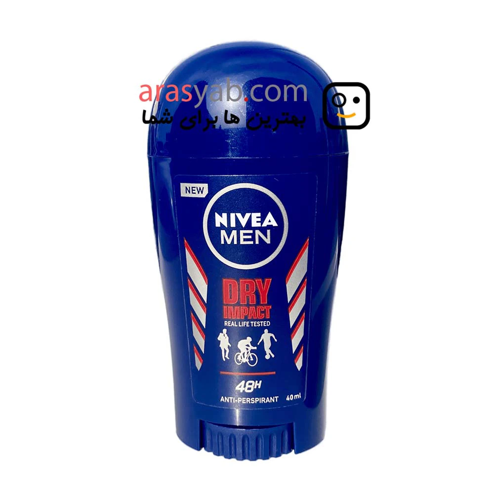 مام صابونی مردانه نیوآ NIVEA مدل DRY IMPACT حجم 40 میل