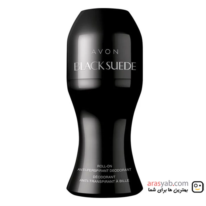 رول دئودرانت مردانه Avon مدل Black Suede حجم 50 میل