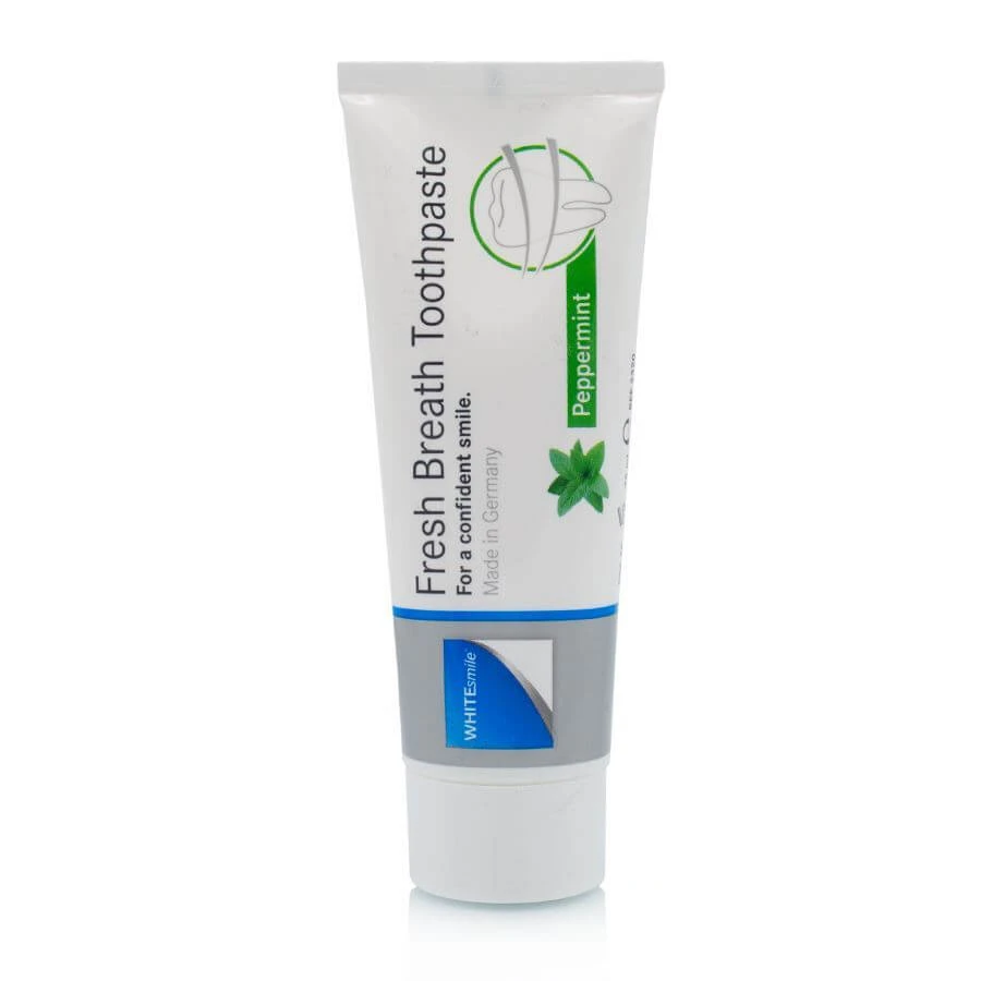 خمیر دندان وایت اسمایل مدل Fresh Breath حجم 75ml با عصاره نعنای تند