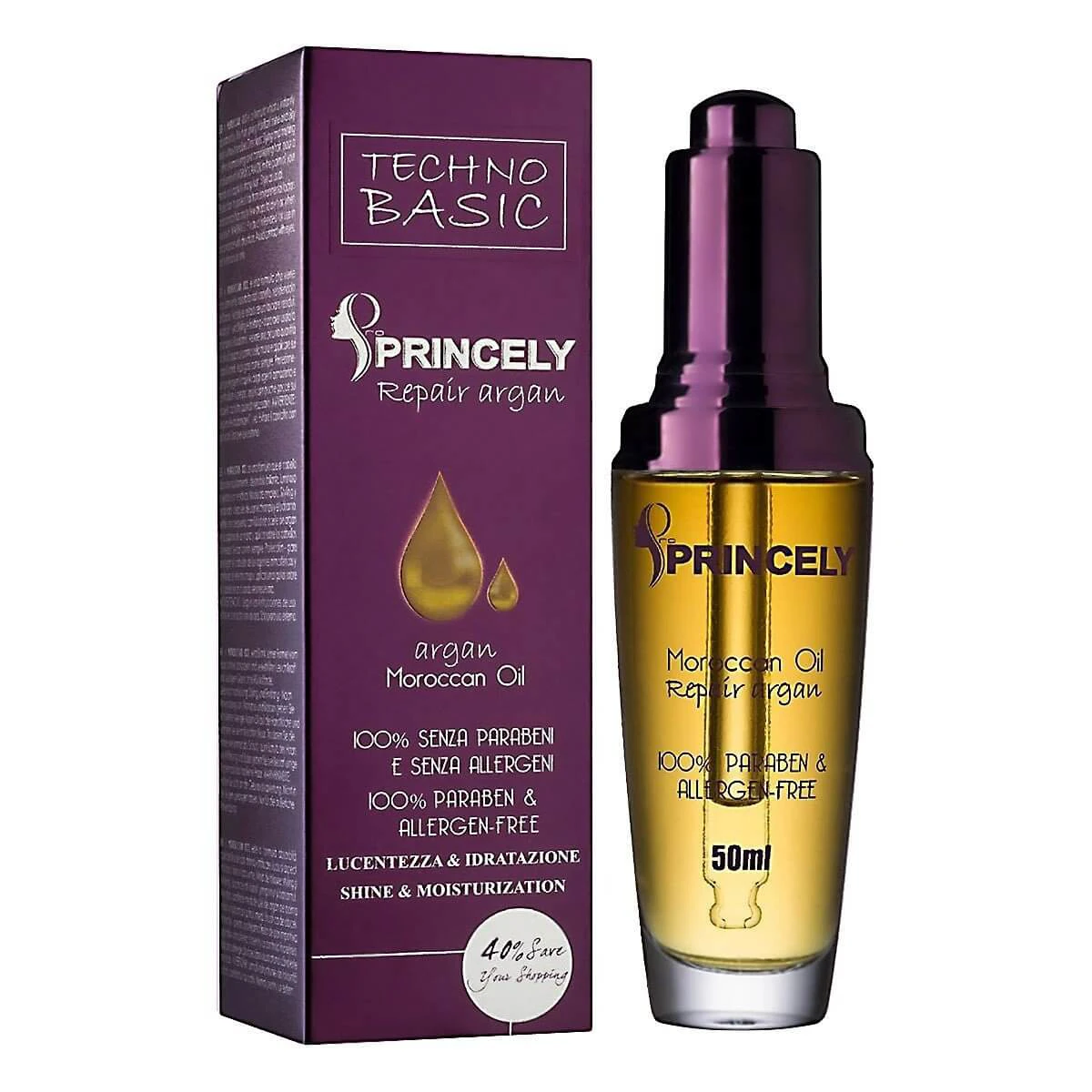 روغن آرگان پرنسلی مدل Argan Moroccan Oil حجم 50 میلی لیتری