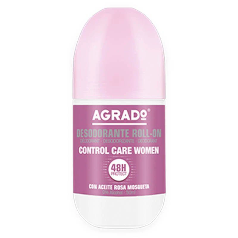 مام ضدتعریق بدون الکل زنانه agrado مدل Control Care Women حجم 50 میلی