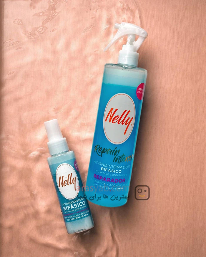 اسپری دو فاز آبرسان نلی nelly مدل bifasico با خاصیت احیا کننده حجم 400 میل