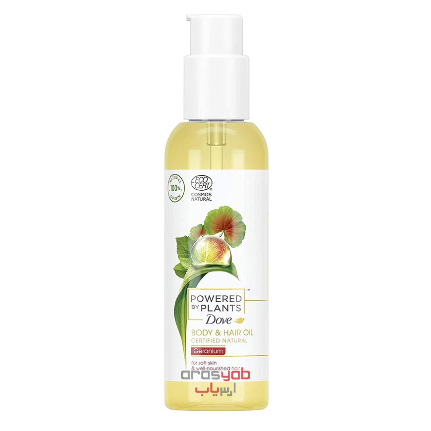 روغن گیاهی مرطوب کننده مو و بدن داو Dove حجم 100 میلی