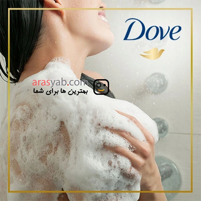 شامپو بدن نیلوفر آبی داو Dove حاوی عصاره آب برنج حجم 750 میل