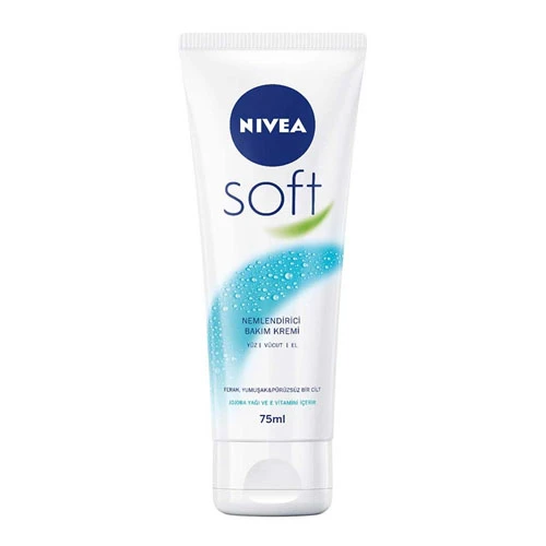 کرم تیوپی نیوا سافت Nivea Soft مرطوب کننده قدرتمند حجم 75 میل