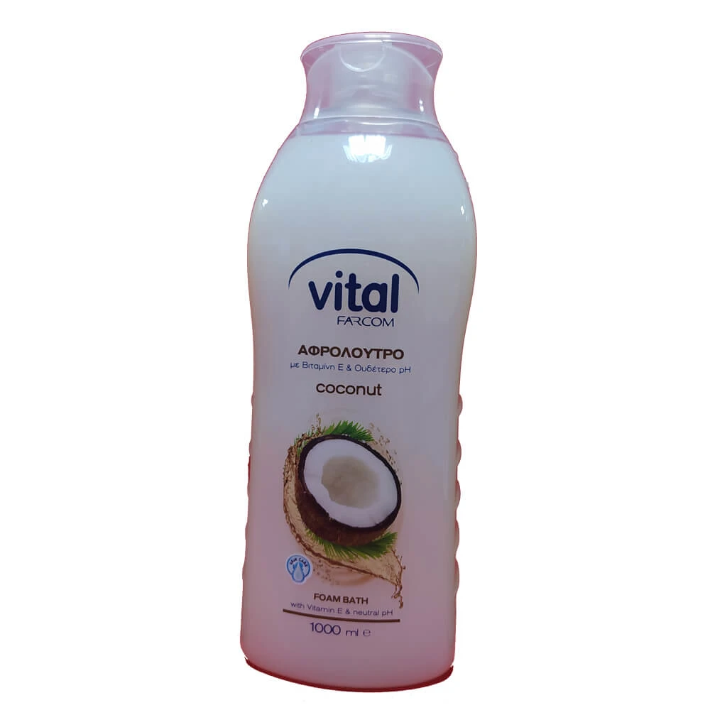 شامپو بدن vital ویتال با رایحه نارگیل حجم 1 لیتری