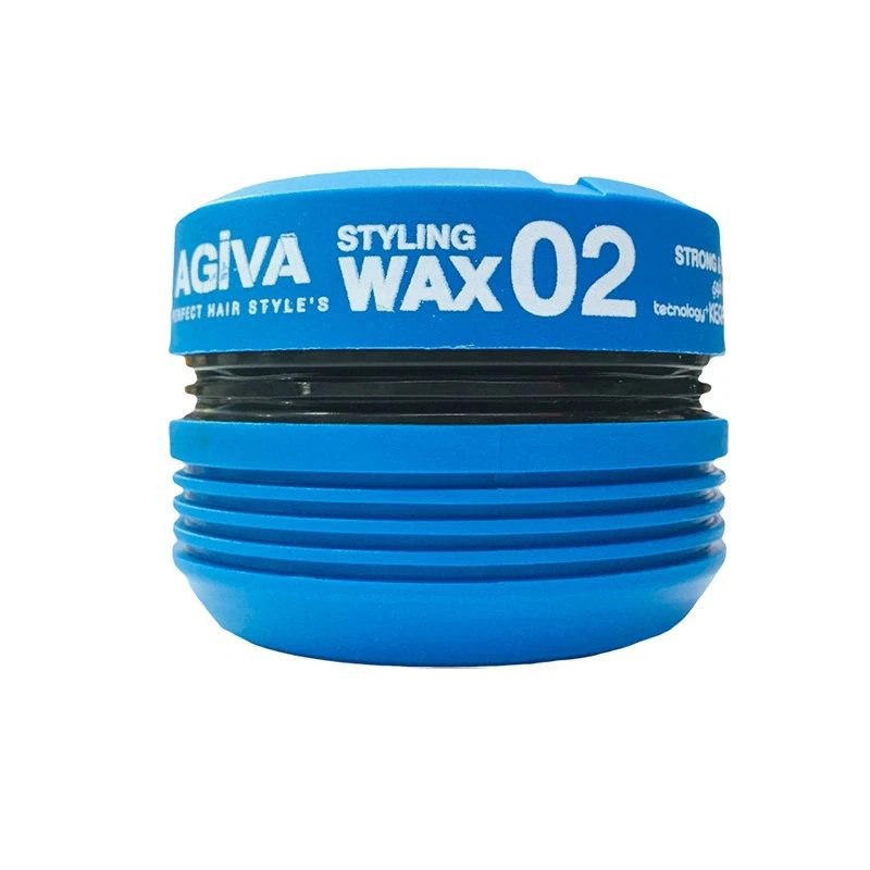 واکس مو agiva 02 آبی مدل Strong &amp; Sert حجم 175 میلی