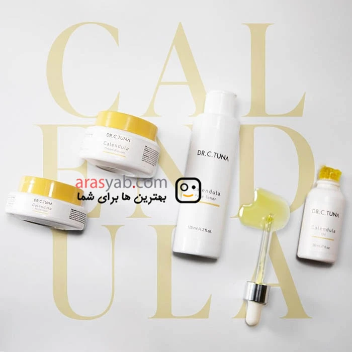 کرم کالاندولا برای صورت فارماسی Dr.C.Tuna آبرسان پوست خشک و حساس حجم 50 میل