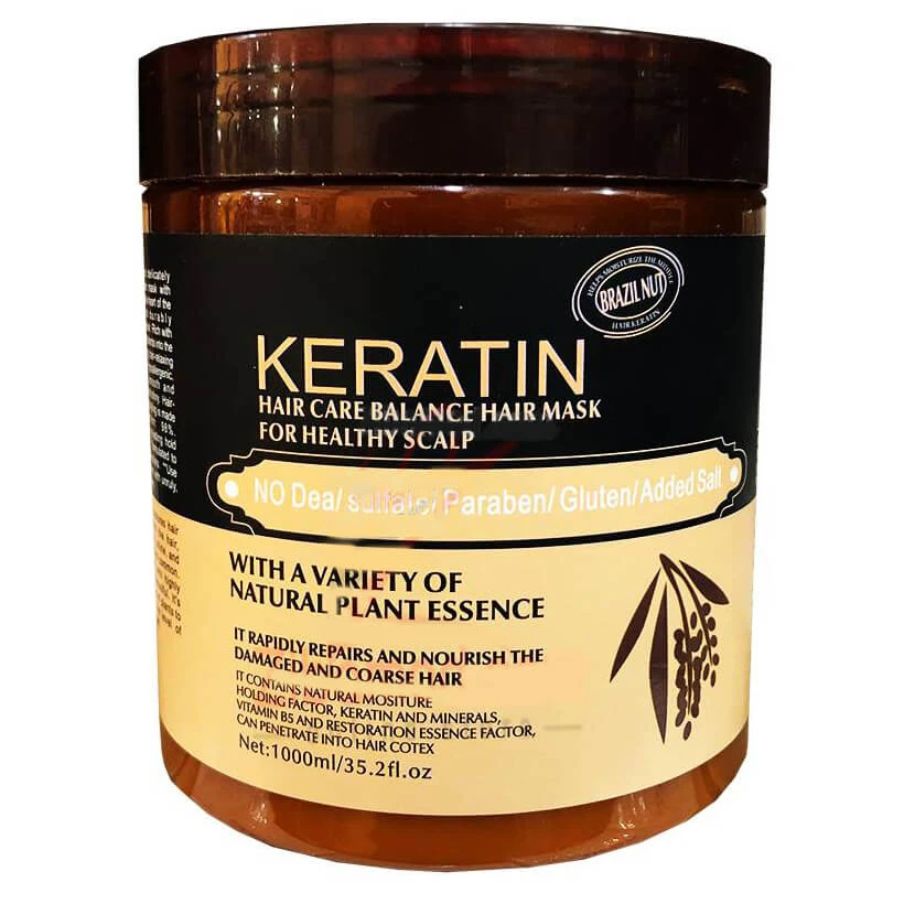 ماسک موی برزیلی کراتینه keratin بدون سولفات مدل Brazil Nut حجم 1000 میلی