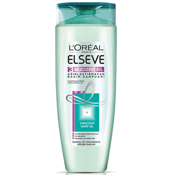 شامپو لورال elseve برای موهای چرب و معمولی مدل MOISTURIZING حجم 520ml