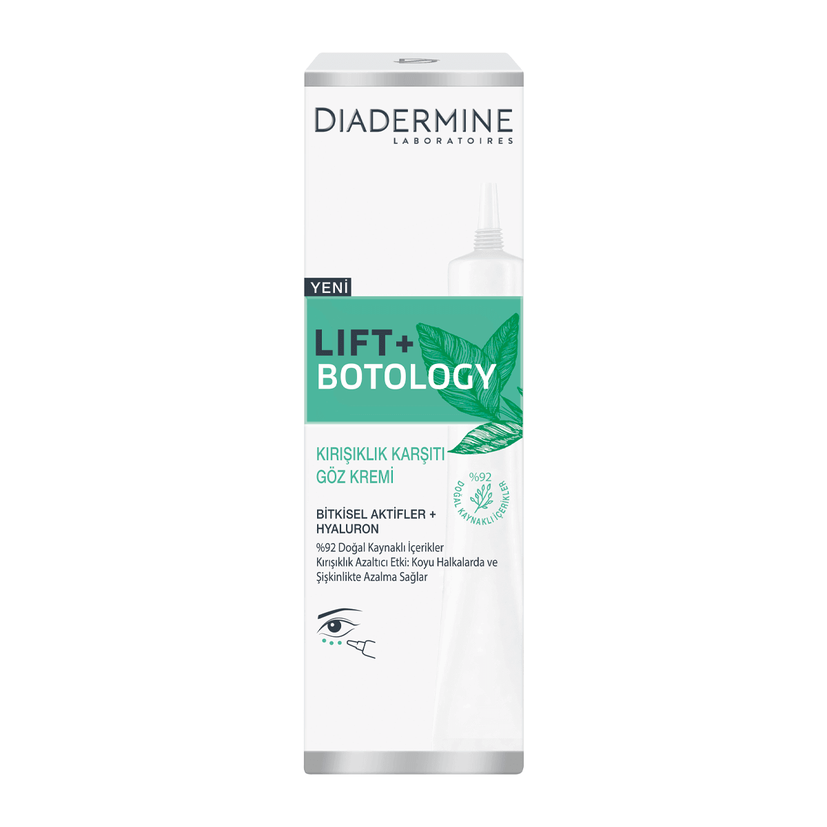 کرم دور چشم گیاهی دیادرمین Lift+ Botology حجم 15 میلی