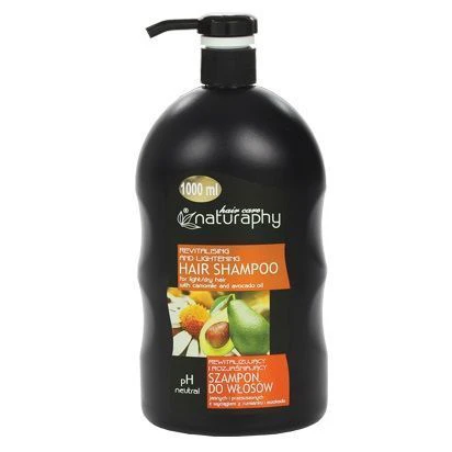 شامپو سر بابونه و روغن آواکادو naturaphy حجم 1 لیتر