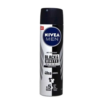 اسپری ضدتعریق بلک اند وایت مردانه nivea مدل Black &amp; White ORIGINAL حجم 150 میلی