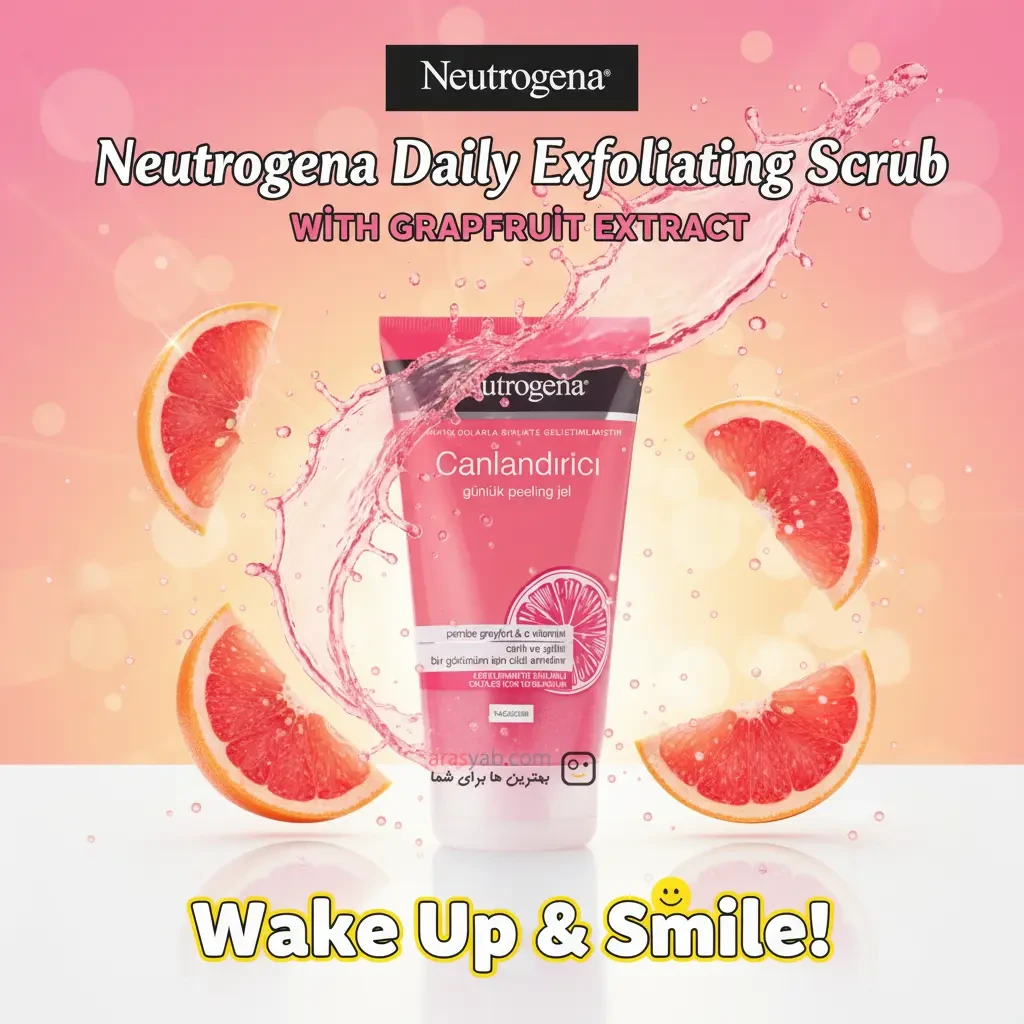 ژل لایه بردار روزانه نوتروژینا neutrogena با عصاره گریپ فروت حجم 150 میلی