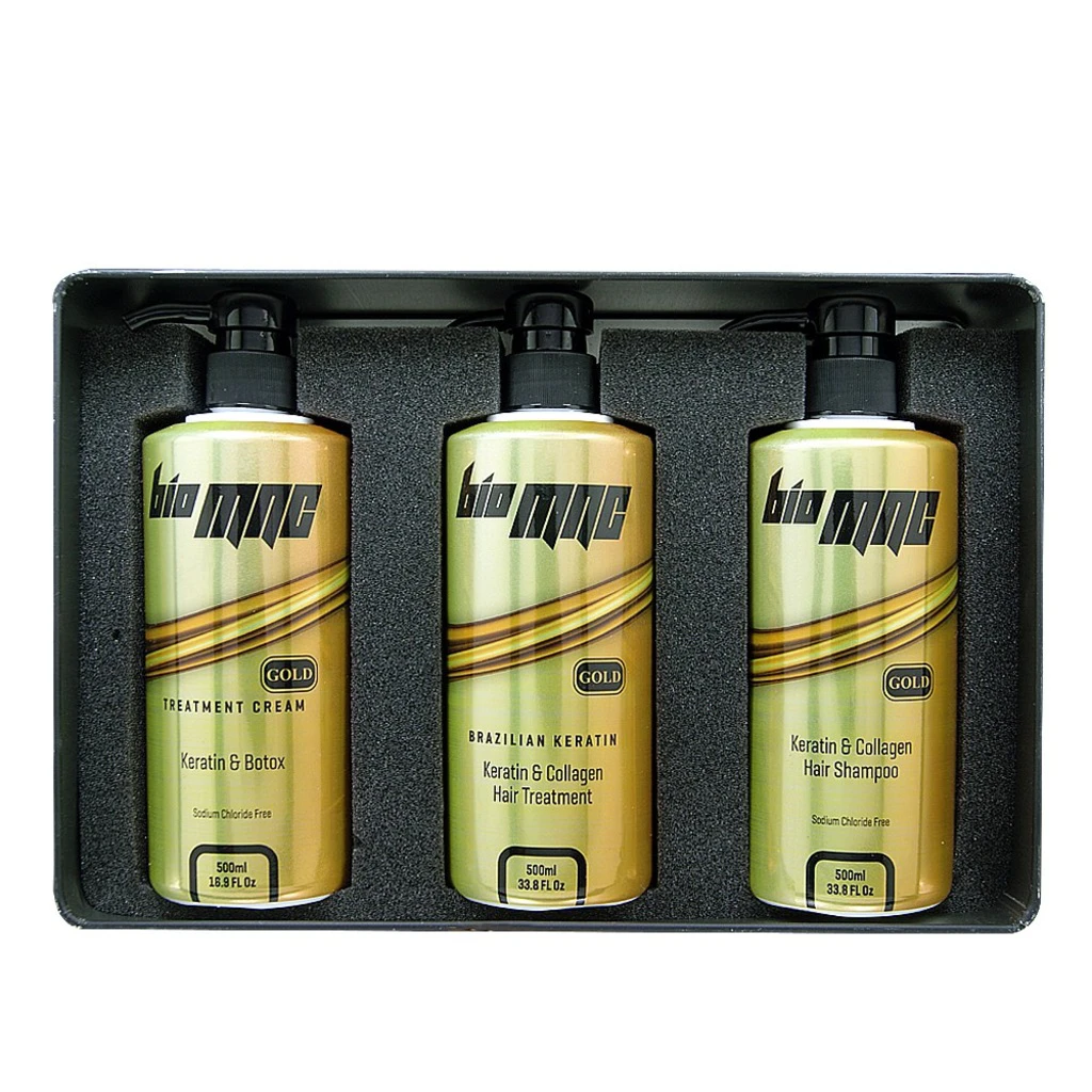 ست کراتین، بوتاکس ، شامپو مخصوص کراتین bio mnc حجم 3*500ml