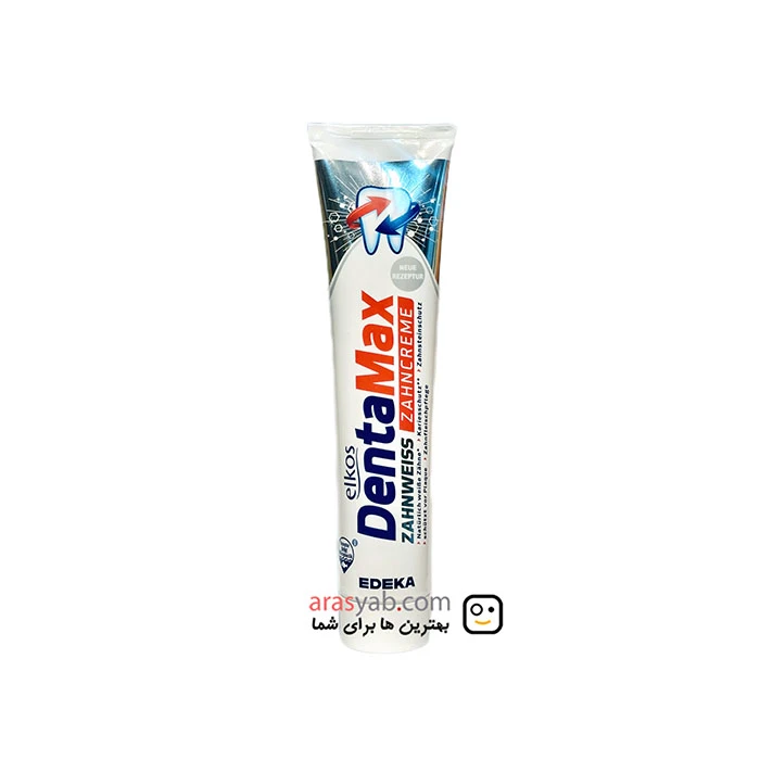 خمیر دندان سفید کننده دنتا مکس Denta max مدل Zahnweiss اصل آلمانی حجم 125 میل