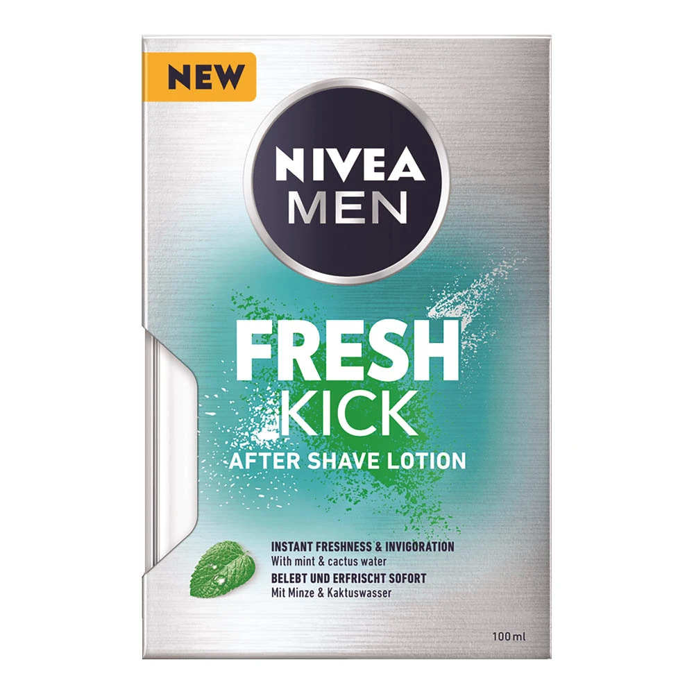افترشیو ادکلنی نعنایی Nivea Men مدل FRESH KICK حجم 100 میلی