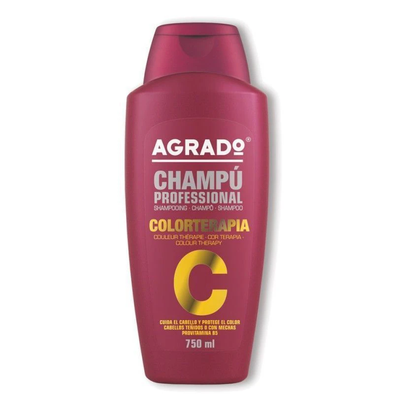 شامپوی آگرادو Agrado برای موهای رنگ شده مدل Colour therapy حجم 750 میلی