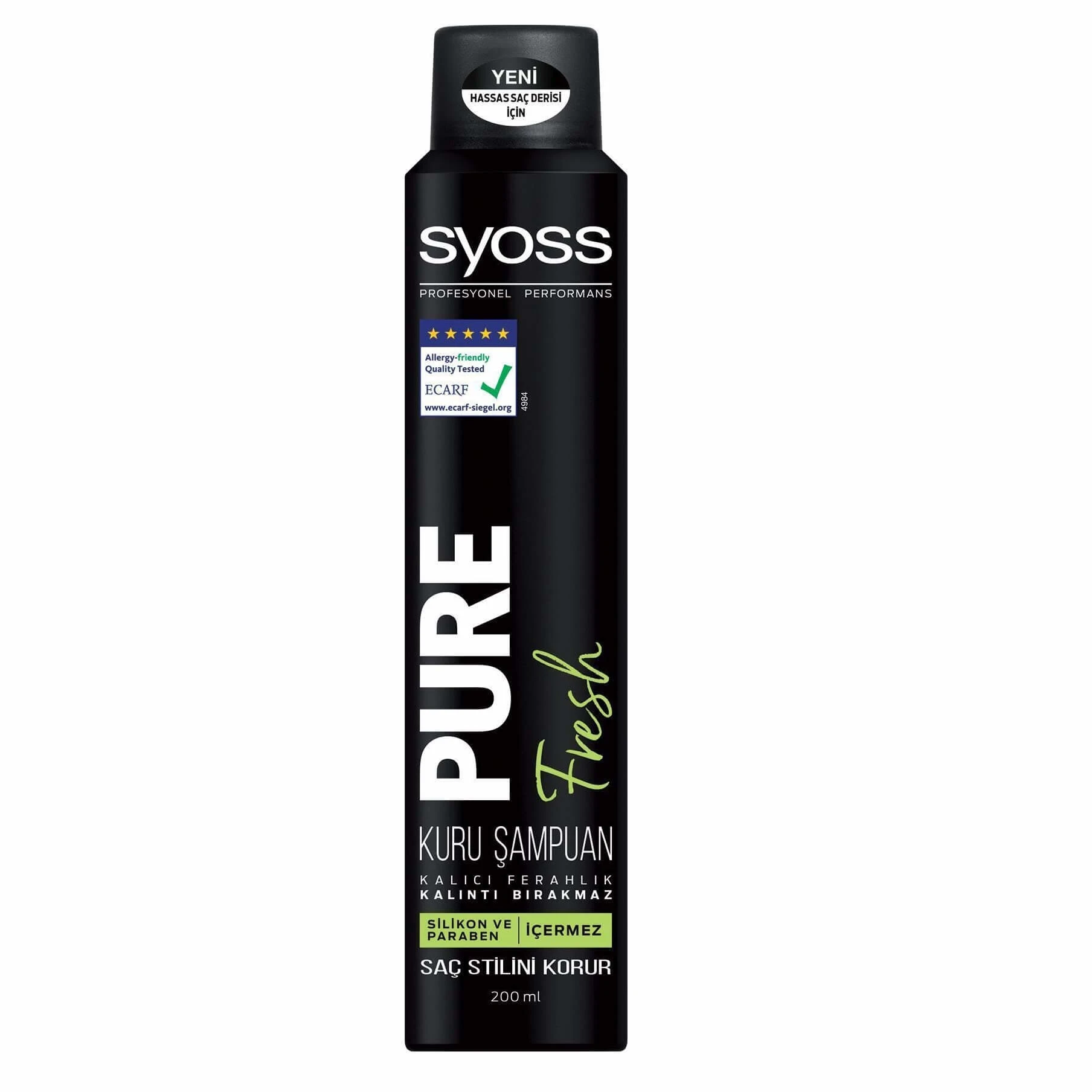 شامپو خشک سایوس syoss مدل Pure Fresh حجم 200 میلی