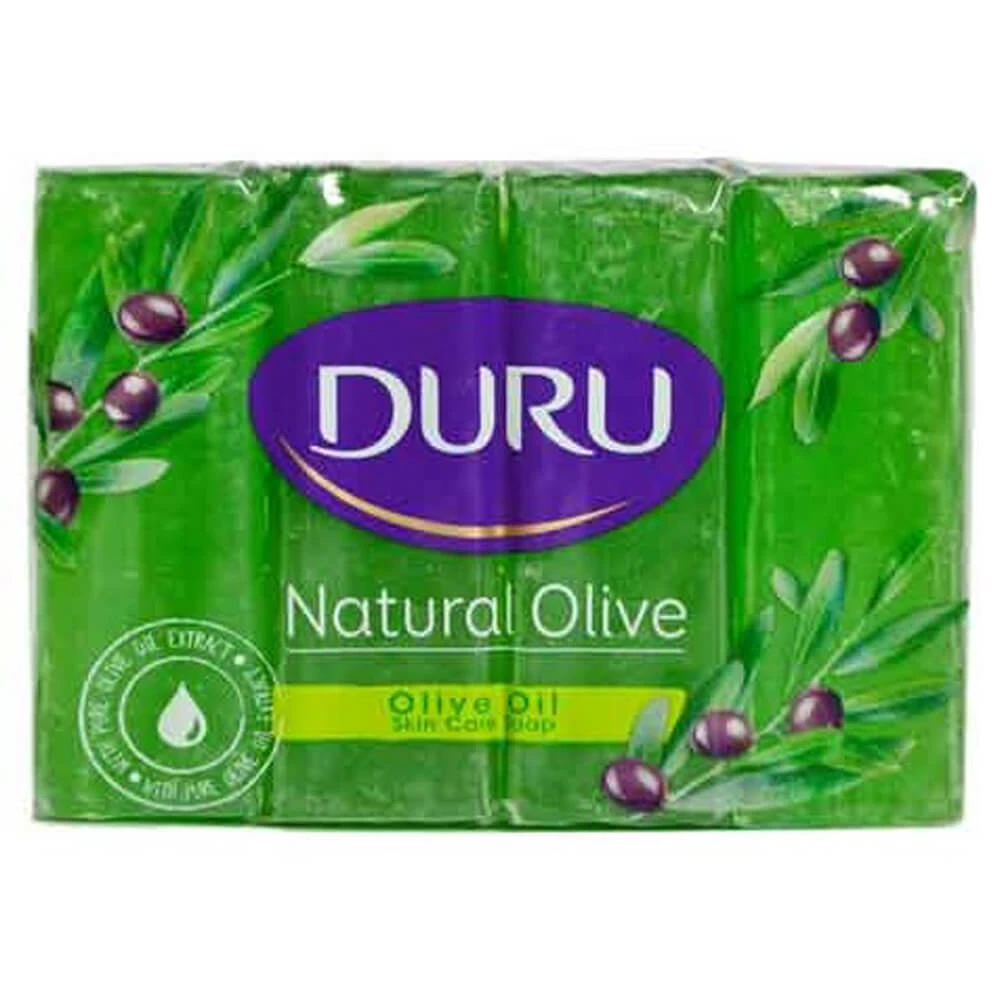 صابون استحمام عصاره روغن زیتون دورو DURU Natural Olive تعداد 4 عدد