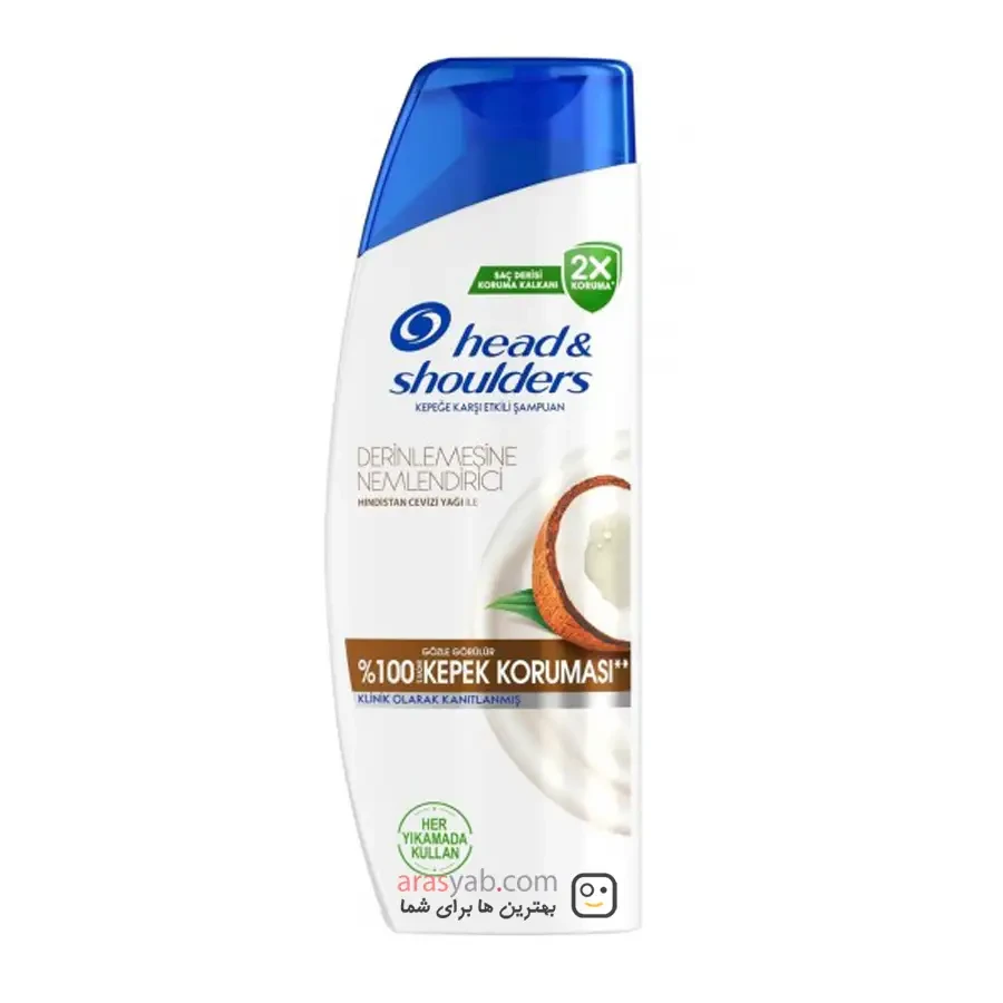 شامپو نارگیلی Head &amp; Shoulders مناسب برای موهای خشک و آسیب دیده حجم 330 میلی