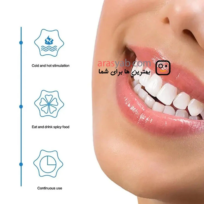 سفید کننده دندان فرش وایت fresh white با طعم توت فرنگی حجم 50 گرم