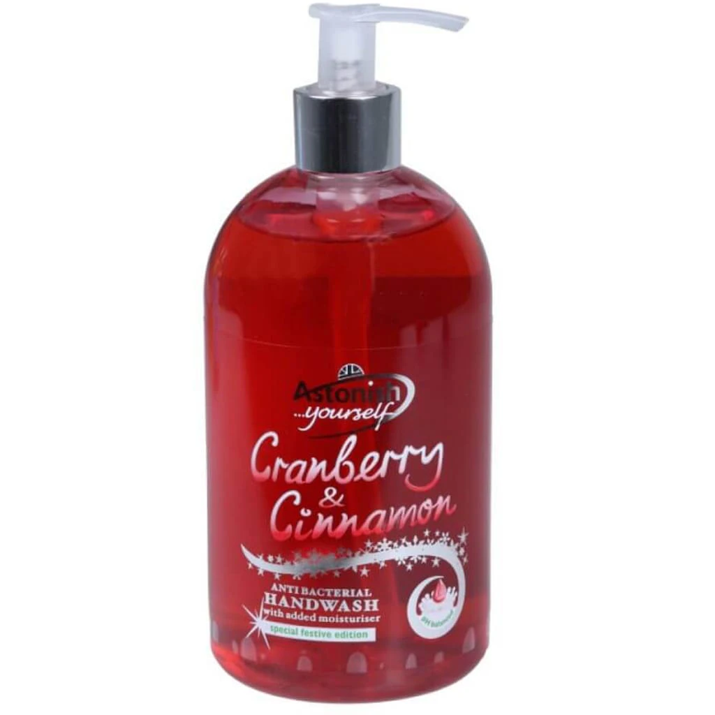 مایع دستشویی آنتی باکتریال آستونیش 500ml با عصاره کرن بری و دارچین