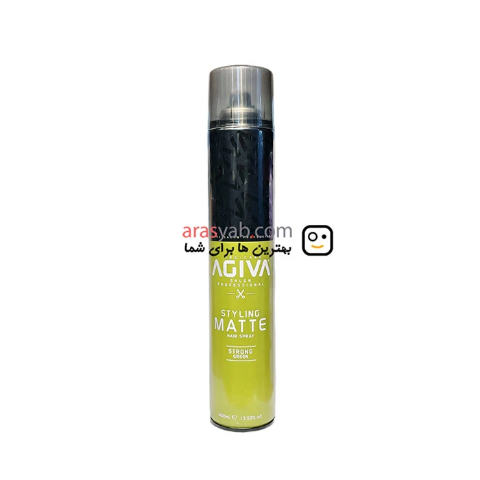 اسپری حالت دهنده matte مات آگیوا مدل strong green اصل ترکیه حجم 400 میل