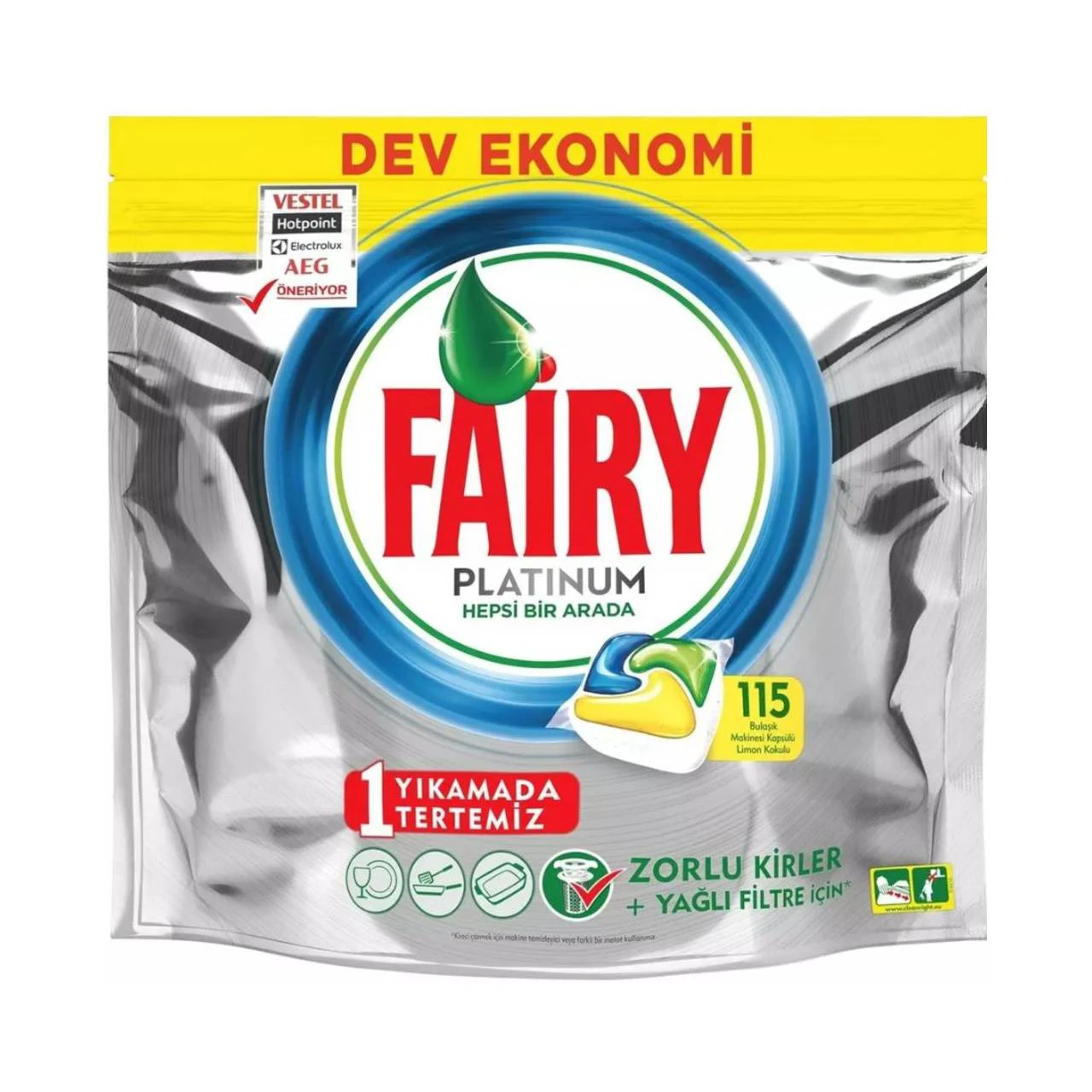 قرص ماشین ظرفشویی Fairy Platinum فیری 115 تایی