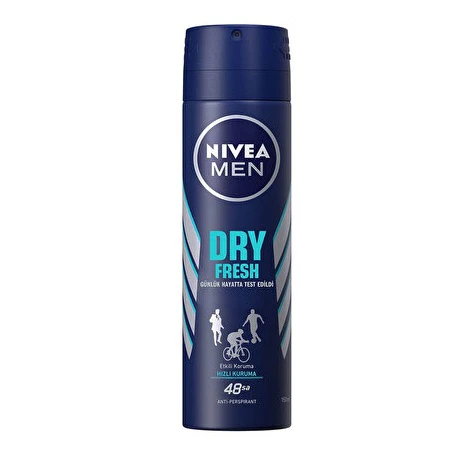 اسپری دئودرانت مردانه نیوآ Nivea men مدل Dry Fresh حجم 150 میلی