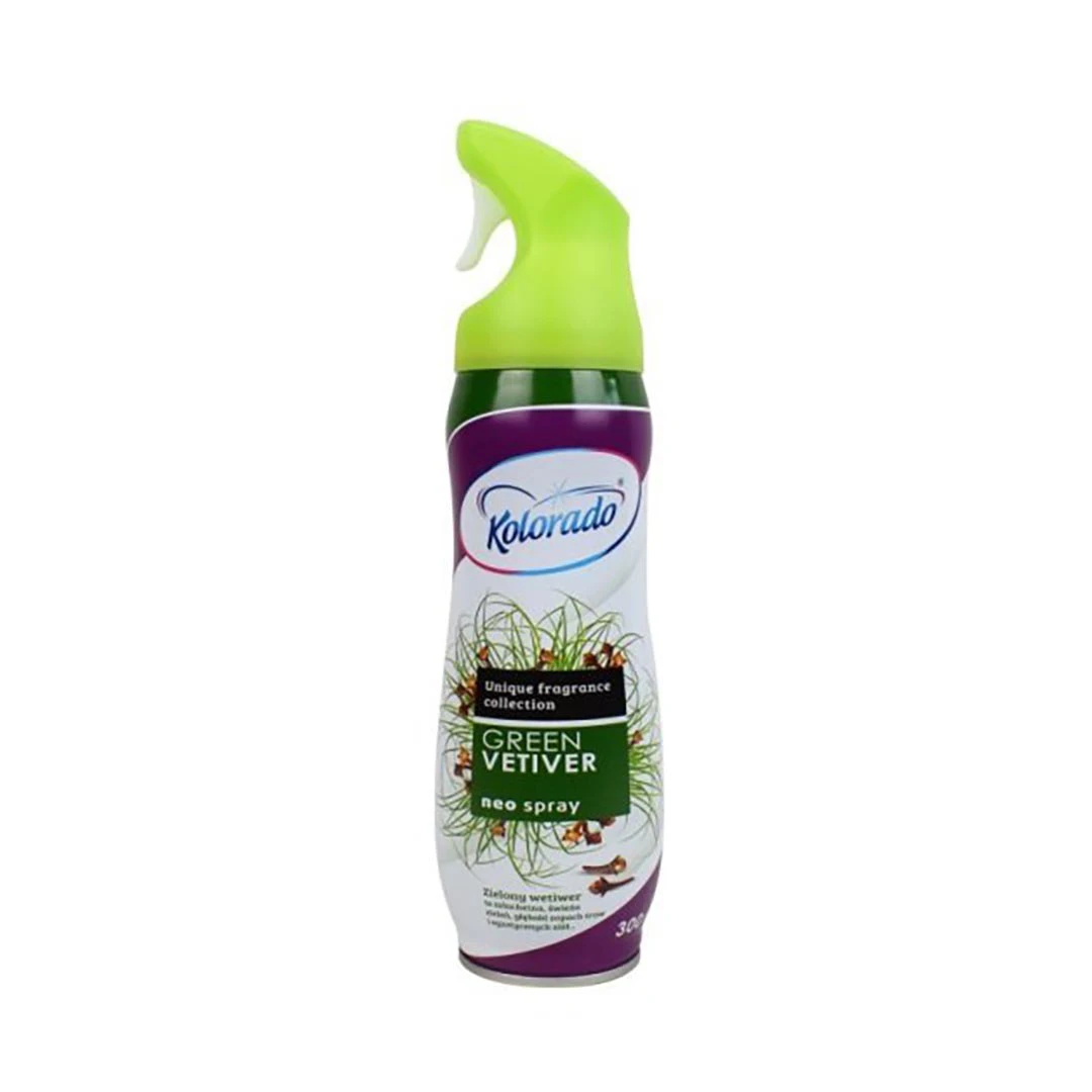 اسپری خوشبوکننده هوای کلورادو kolorado با رایحه Green Vetiver حجم 300 میلی