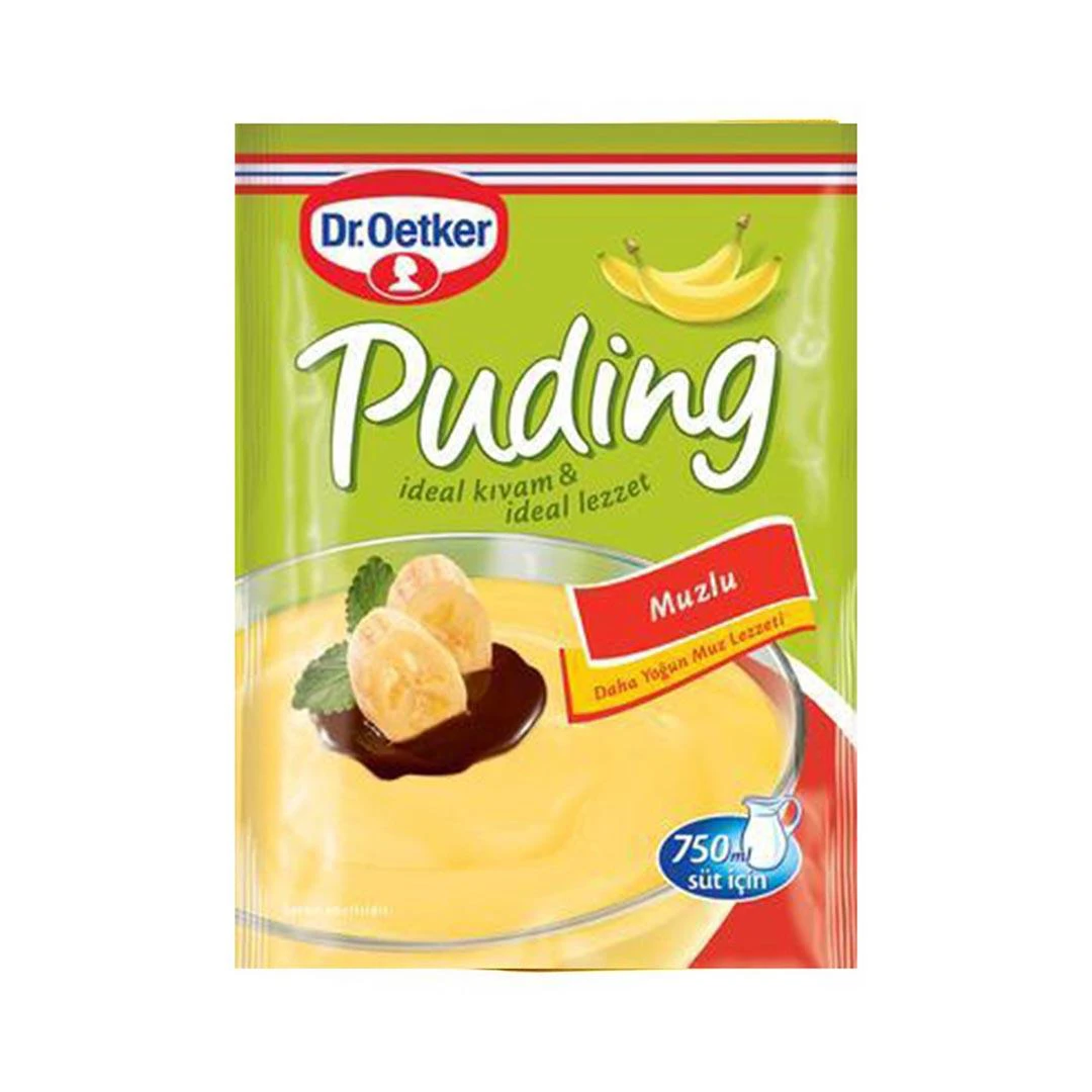 پودر پودینگ با طعم موز دکتر اوتکر Dr.Oetker بسته 120 گرمی
