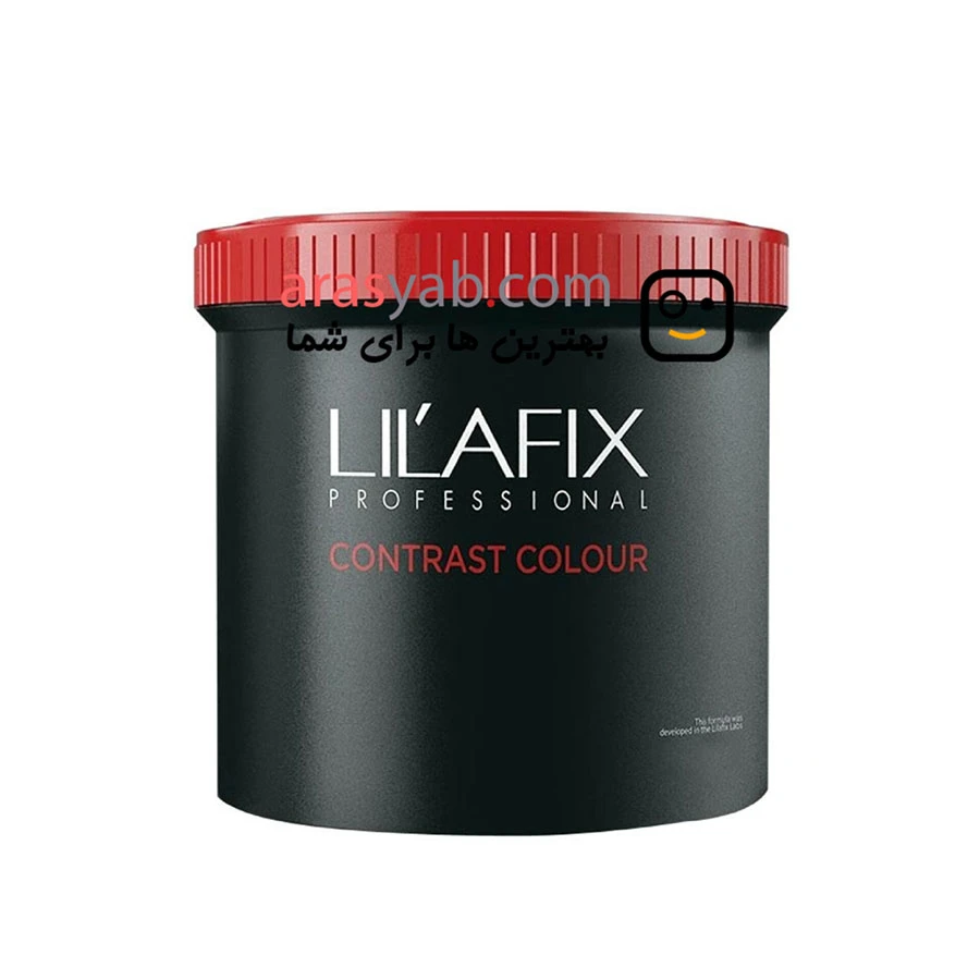 پودر دکلره قرمز لیلافیکس Lilafix مدل contrast colour حجم 400 میل